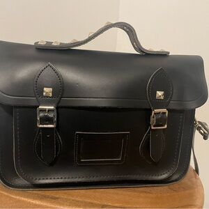 Black Cambridge satchel Leather Bag